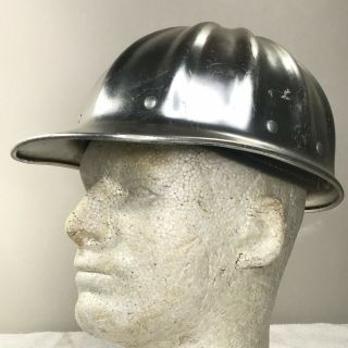 Superlite By Fibremetal Aluminum Hard Hat Vintage Usa