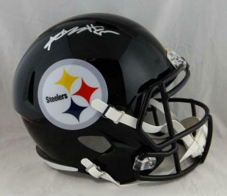 Antonio Brown Autographed Pittsburgh Steelers F/s Speed Helmet - Jsa W Auth S