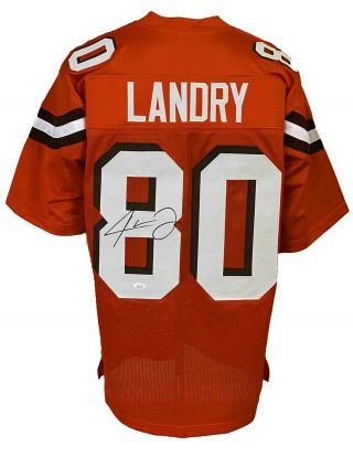 Cleveland Browns Jarvis Landry Autographed Pro Style Orange Jersey Jsa Authen.