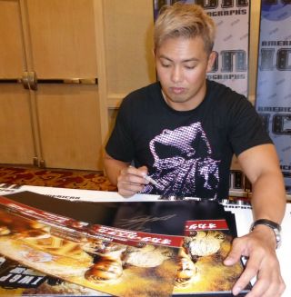 Kazuchika Okada Kenny Omega Signed 16x20 Photo BAS Japan Pro Wrestling 1 3