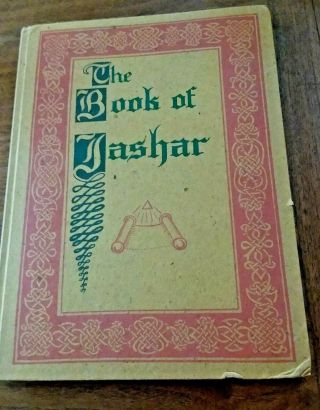 1934 First Edition The Book Of Jasher Book Of The Bible Rosicrucian Order Book