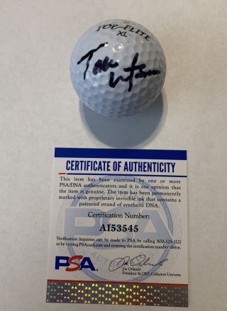 Tom Watson Signed Top Flite Golf Ball Pga Masters Hof Psa/dna Authentic Auto