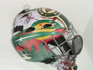 Devan Dubnyk Signed Full Size Minnesota Wild Goalie Mask Helmet Proof Psa