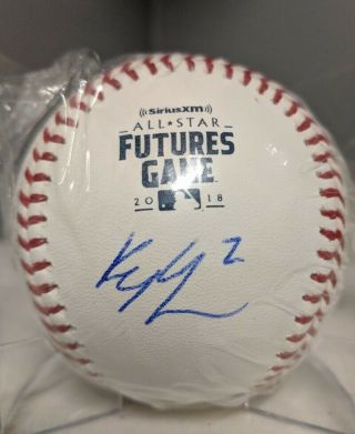 Seattle Mariners Kyle Lewis Autographed Signed 2018 Futures Game Baseball Roy?