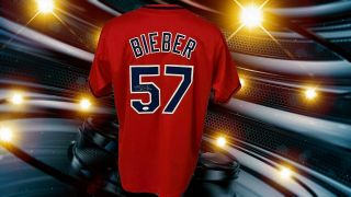 Shane Bieber Autographed Custom Cleveland Indians Jersey Jsa Authenticated