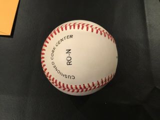 HANK AARON AUTOGRAPHED OFFICIAL NATIONAL LEAGUE BASEBALL (GREATEST H.  R.  HITTER) 3