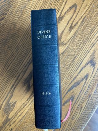 The Hours Of The Divine Office In English And Latin,  Volume Three,  1964