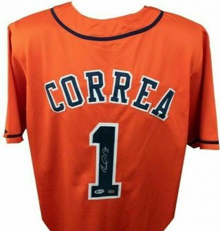 Carlos Correa Houston Astros Auto Autographed Signed Baseball Jersey Beckett