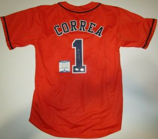 Carlos Correa Houston Astros Auto Autographed Signed Baseball Jersey Beckett 2