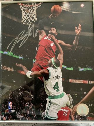 Lebron James Signed And Framed 8x10 Miami Heat Photo