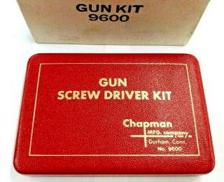 Vintage Chapman Gun Screw Driver Kit 9600 - Gun Parts Tools