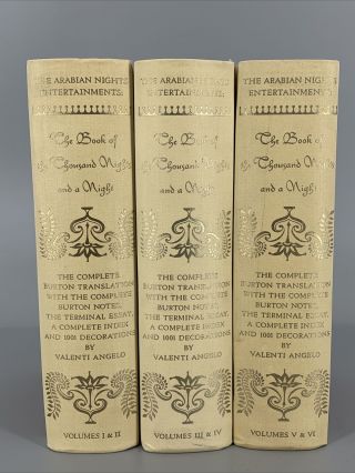 The Book Of A Thousand Nights And A Night 1962 Heritage Press 6 Vol In 3 Books