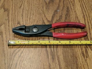 Vintage Snap On Slip Joint Pliers 137cp Usa