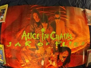 Vintage Alice In Chains Jar Of Flies 1994 Columbia Promo Poster 36x24