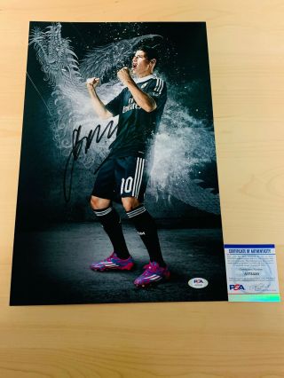 James Rodriguez Signed 11x17 Photo Psa Certified Real Madrid Colombia Everton 3