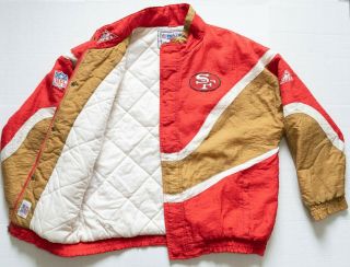 Vintage 90’s Apex One Pro Line Nfl San Francisco 49ers Puffer Jacket Large