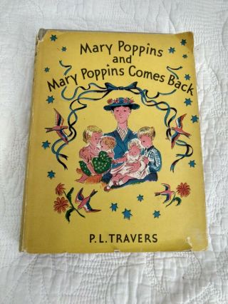 Mary Poppins And Mary Poppins Comes Back 1st Deluxe Edition 1946 P.  L.  Travers
