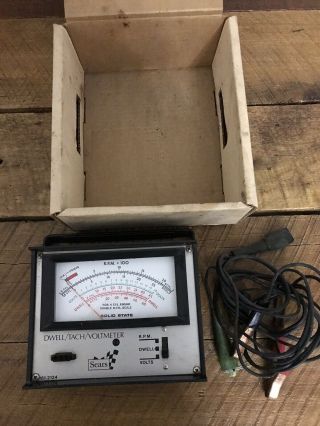 Vintage Sears Solid State Electronic Tach/dwell Voltmeter Model 161.  2124 Car