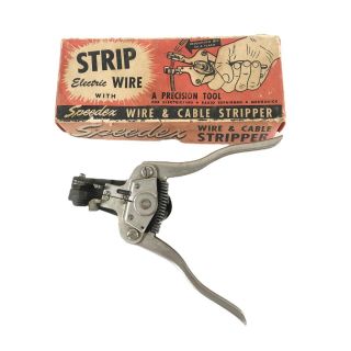 Vintage Speedex 766 Wire & Cable Stripper Tool 12 To 20 Gauge Box
