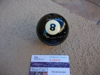 Willie Mosconi Signed 8 Pool Ball Jsa