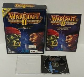 Warcraft Ii Tides Of Darkness Vintage Pc Video Game Big Box (1995) -