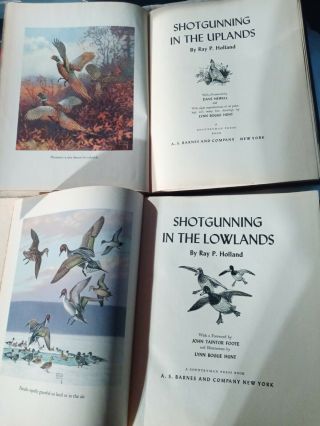 TWO HUNTING BOOKS,  SHOTGUNNING IN THE UPLANDS & THE LOWLANDS,  1ST & 2ND EDIT 2