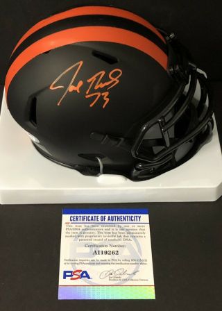 Joe Thomas Signed Autographed Cleveland Browns Eclipse Mini Helmet Psa/dna