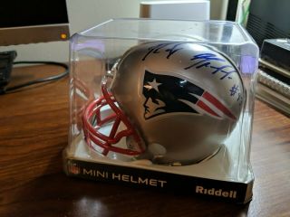 England Patriots Autographed Mini Helmet (signed By Rob Gronkowski)