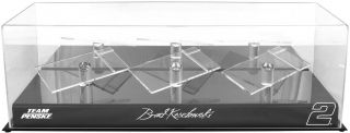 Brad Keselowski 2 Team Penske 3 Car 1/24 Scale Die Cast Display Case & Platform