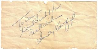 Sandy Koufax In Person Hand Signed Signature Autograph,  Personalized,  Hof