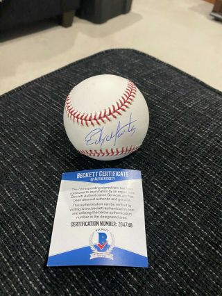 Edgar Martinez Autographed Official Major League Baseball With Beckett