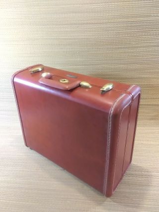 Vintage Samsonite Shwayder Bros Brown Small 15 " Hardcase No.  4916 Carry - On