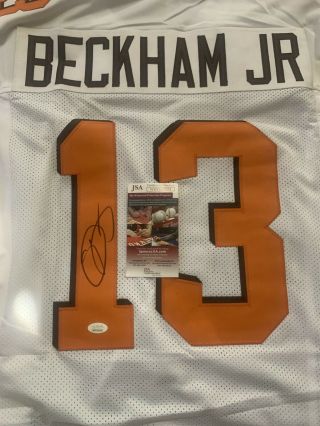Cleveland Browns Odell Beckham Jr Autographed/signed Football Jersey / Jsa