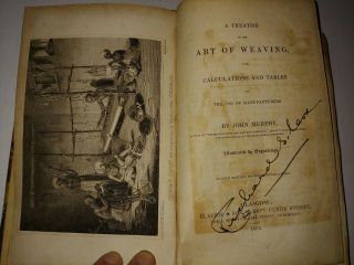 1835 1st Edition Book A Treatise On The Art Of Weaving John Murphy