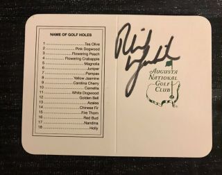 Phil Mickelson Signed Masters Scorecard 2004,  2006,  2010 Masters Champion Rare