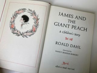 Roald Dahl James And The Giant Peach Hc First Edition 1961