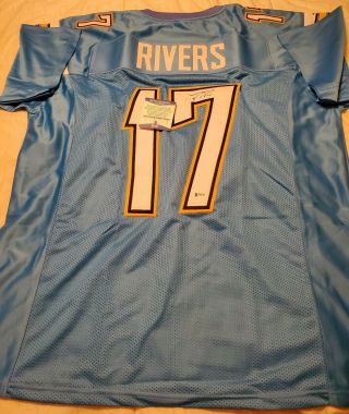 Philip Rivers Signed Los Angeles Chargers Jersey (beckett)