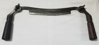 Vintage Aj Wilkinson & Co Draw Knife - - 8 " Blade - 1895 Patent Date - Folding Handles