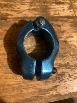 Dia Compe Blue Hinged Seat Clamp Old School Vintage Bmx