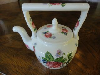 Vintage Elegant Porcelain Arthur Wood Rose Teapot,  6 "