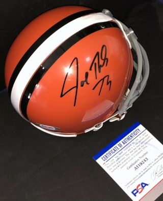 Joe Thomas Signed Autographed Cleveland Browns Mini Helmet Psa/dna