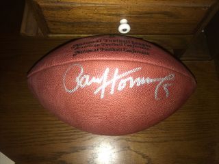 Paul Horning Signed Autographed Nfl Football Green Bay Packers W/ Display