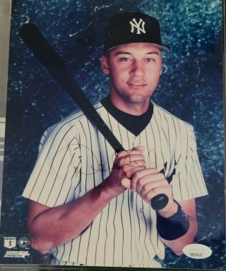 Derek Jeter Autographed Photo 8x10 Picture - Authenticated By Jsa