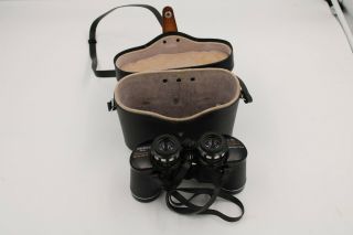 Vintage Binoculars Tasco 7x35 No.  400 International W/case Extra Wide