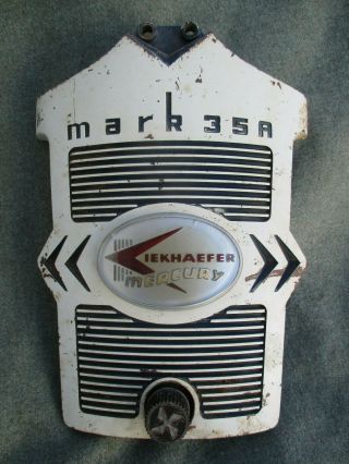Vintage 1950s - 1960s Kiekhaefer Mercury Mark 35 A Outboard Boat Motor Face Plate