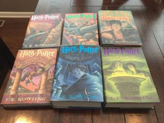 Harry Potter Full Hardcover Set (1 - 6 1st American Ed.  7 Is A 1st Ed. ) 2