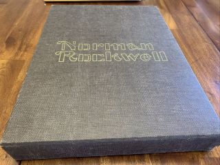 Norman Rockwell America Limited Edition 2631 Leather - Bound Book With Slip Cover