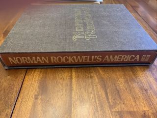 Norman Rockwell America Limited Edition 2631 Leather - bound Book With Slip Cover 2