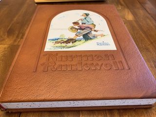 Norman Rockwell America Limited Edition 2631 Leather - bound Book With Slip Cover 3