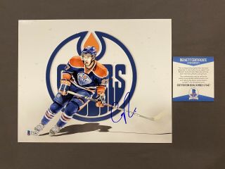 Beckett Connor Mcdavid Signed Autographed 8x10 Photo Edmonton Oilers